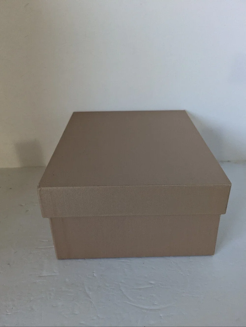 Storage Box in Light Brown  Home Organization Box Adjustable Inside Dividers